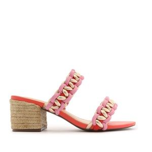 Schutz Juliet Block Heel Double Strap